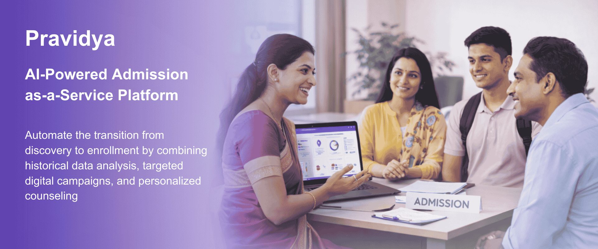 Pravidya - AI-Powered Admission-as-a-Service Platform